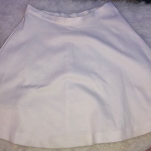 white skater skirt